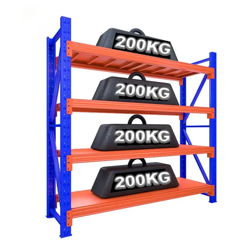 Rack de almacenamiento de 200 Kg con 4 bandejas