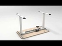 Escritorio Ergonómico de Altura Regulable hasta 120cm con tablero de 160*80*2,5cm