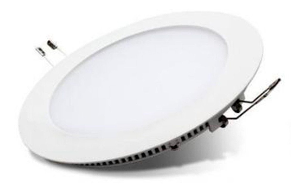 PANEL LED DE EMPOTRAR REDONDO DE 24W LUZ BLANCA 6000K AC85-265V
