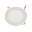 PANEL LED DE EMPOTRAR REDONDO DE 24W LUZ CALIDA 3500K AC85-265V