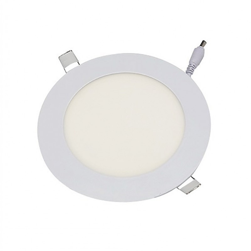 PANEL LED DE EMPOTRAR REDONDO DE 18W LUZ CALIDA 3500K AC85-265V