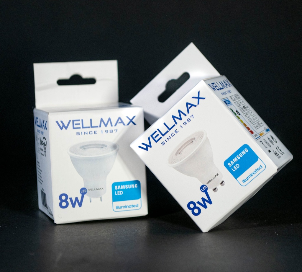 DICROICO LED GU10 8W WELLMAX (BLANCA)