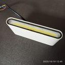 APLIQUE DE PARED BLANCO RECTANGULAR CALIDO 2*6W