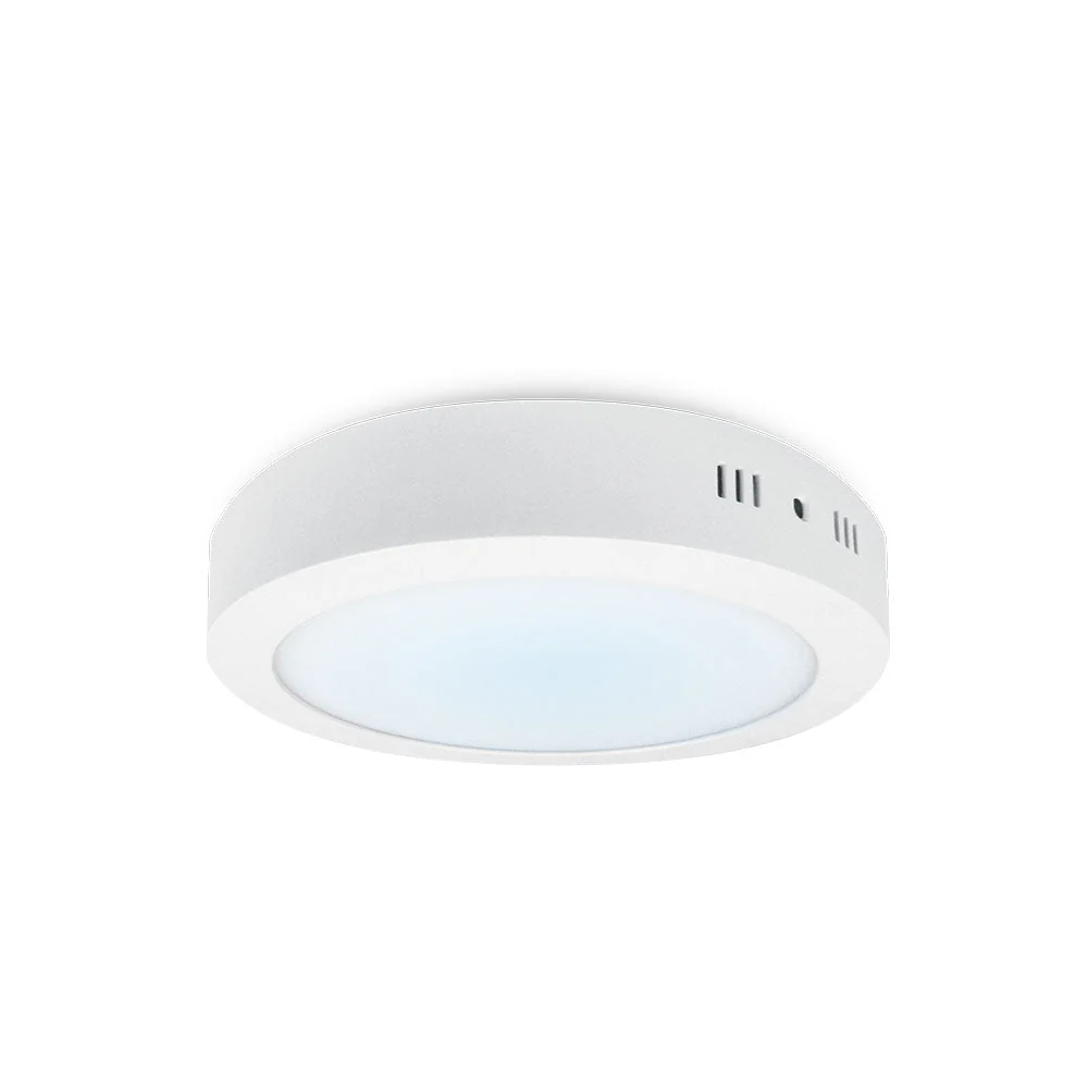 PANEL LED DE SOBREPONER REDONDO DE 12W LUZ BLANCA 6000K AC85-265V