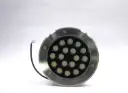 SPOT DE PISO CIRCULAR 18W  LUZ BLANCA 6000K  AC 100-270V COLOR: PLATEADO 