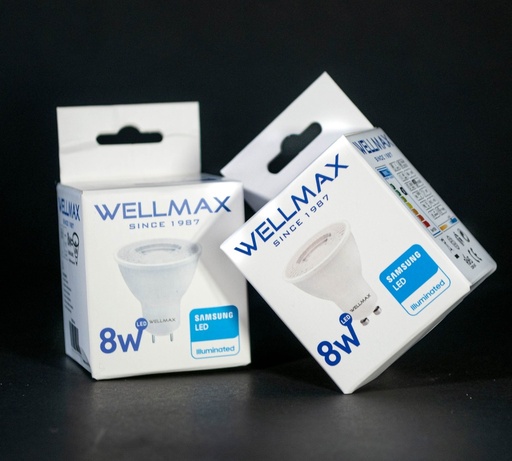 [WX-GU10-8W-B] DICROICO LED GU10 8W WELLMAX (BLANCA)